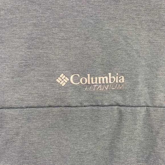 COLUMBIA Titanium  Jacket Full Zip‎ Up Gray/Blue Mens Medium - Picture 7 of 9